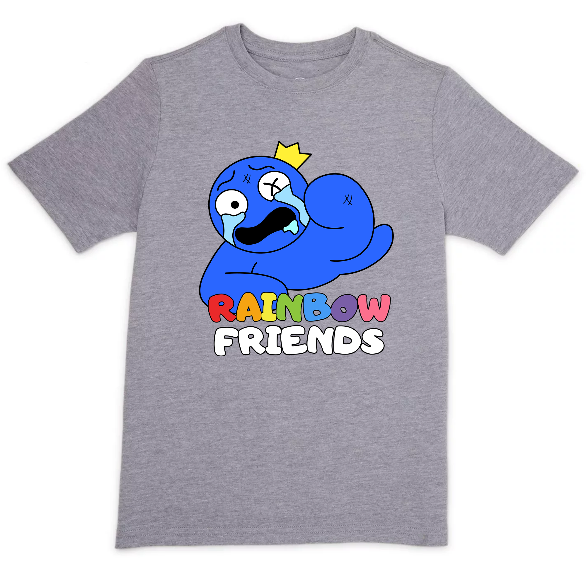 Buy gray Unisex Crying Blue T-Shirt