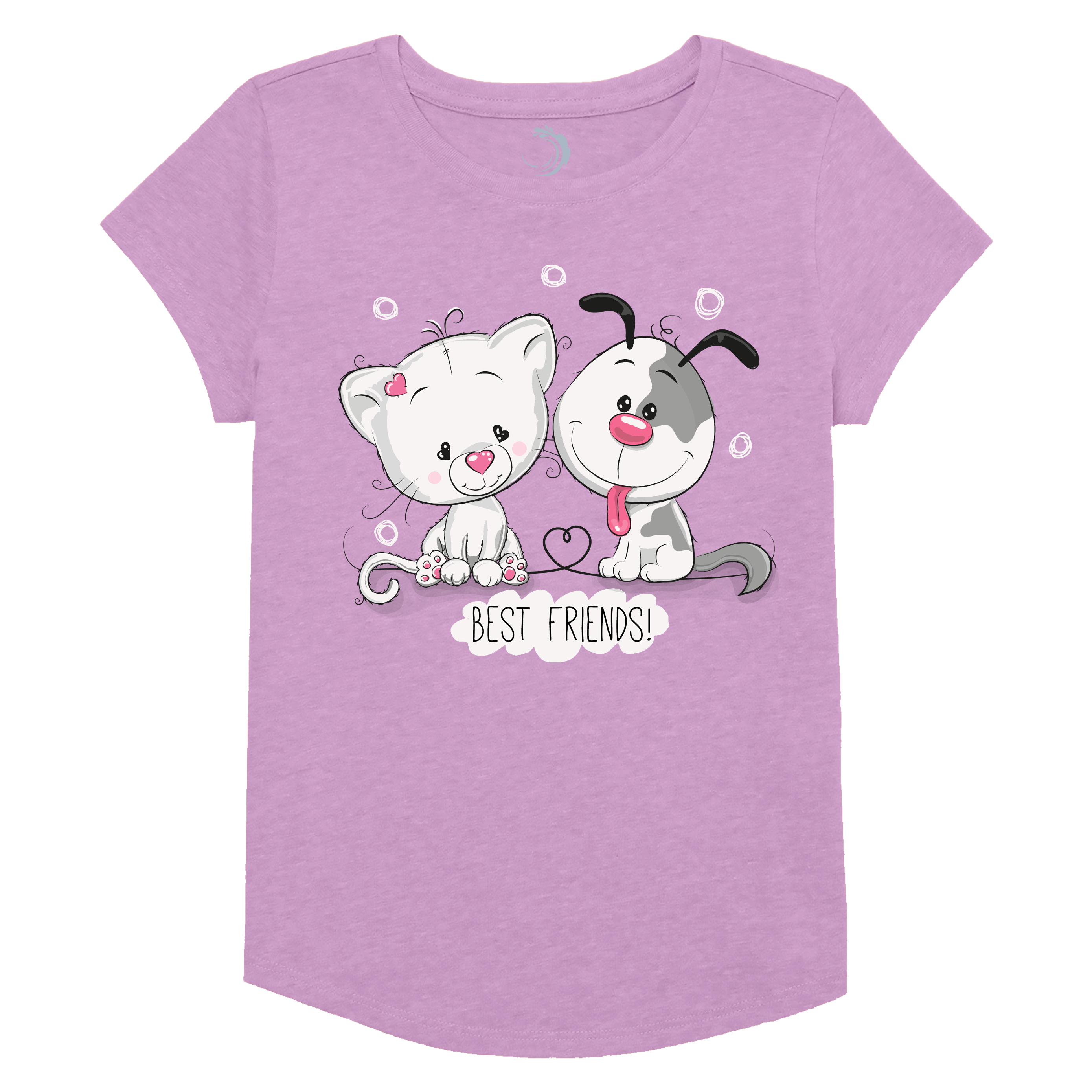 Buy purple Best Friends Girls Short Sleeve T-Shirt