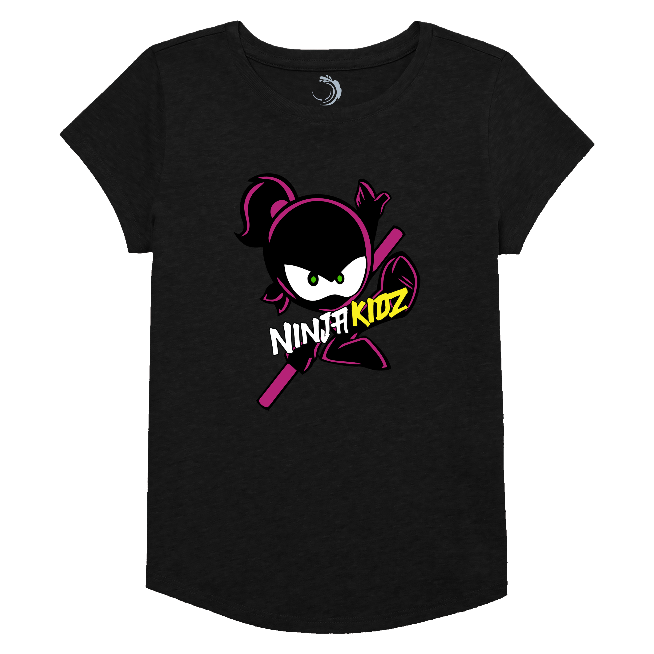 Buy black Ninja Girls 13 Short Sleeve T-Shirt