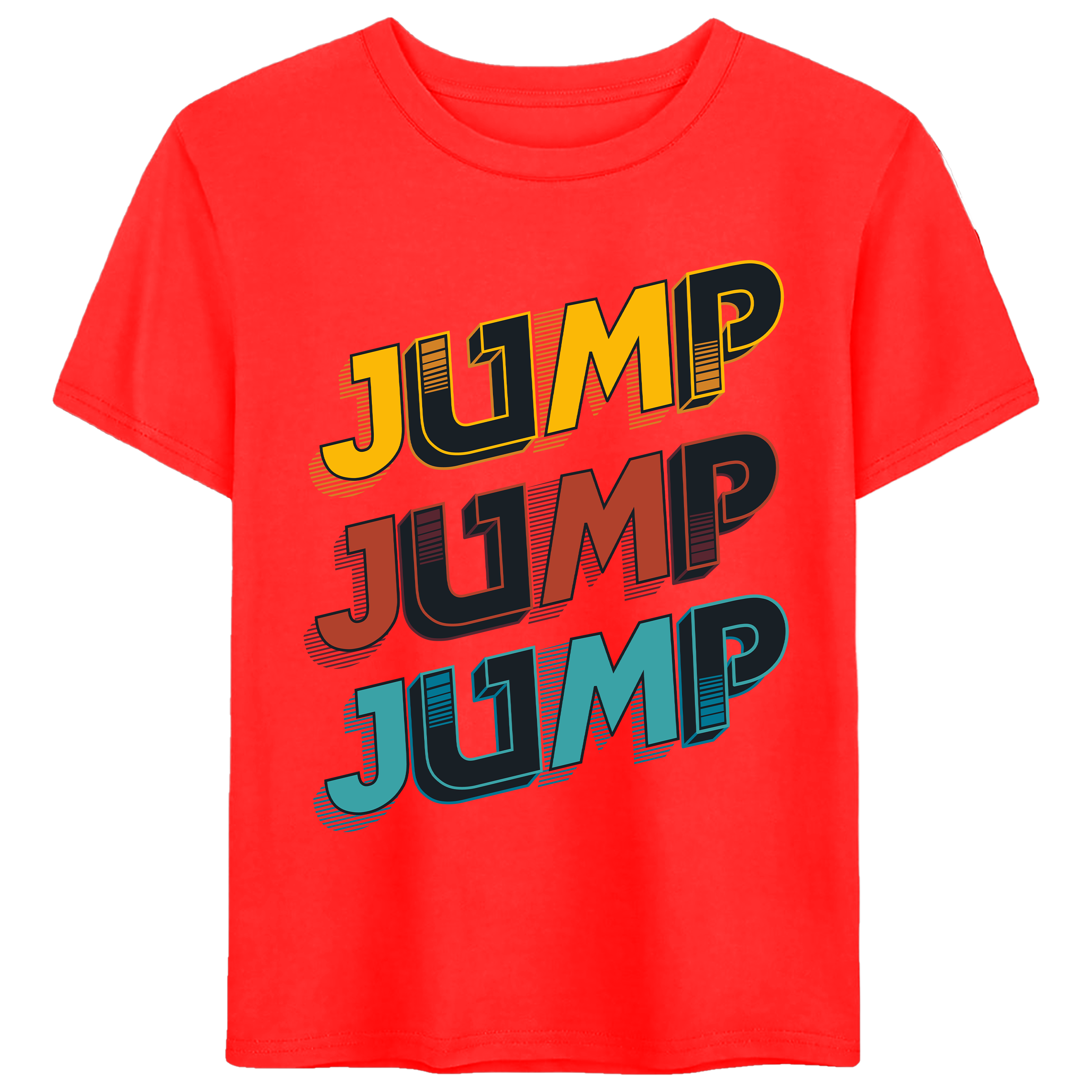 Buy red Jump Jump Jump Graphic Tee