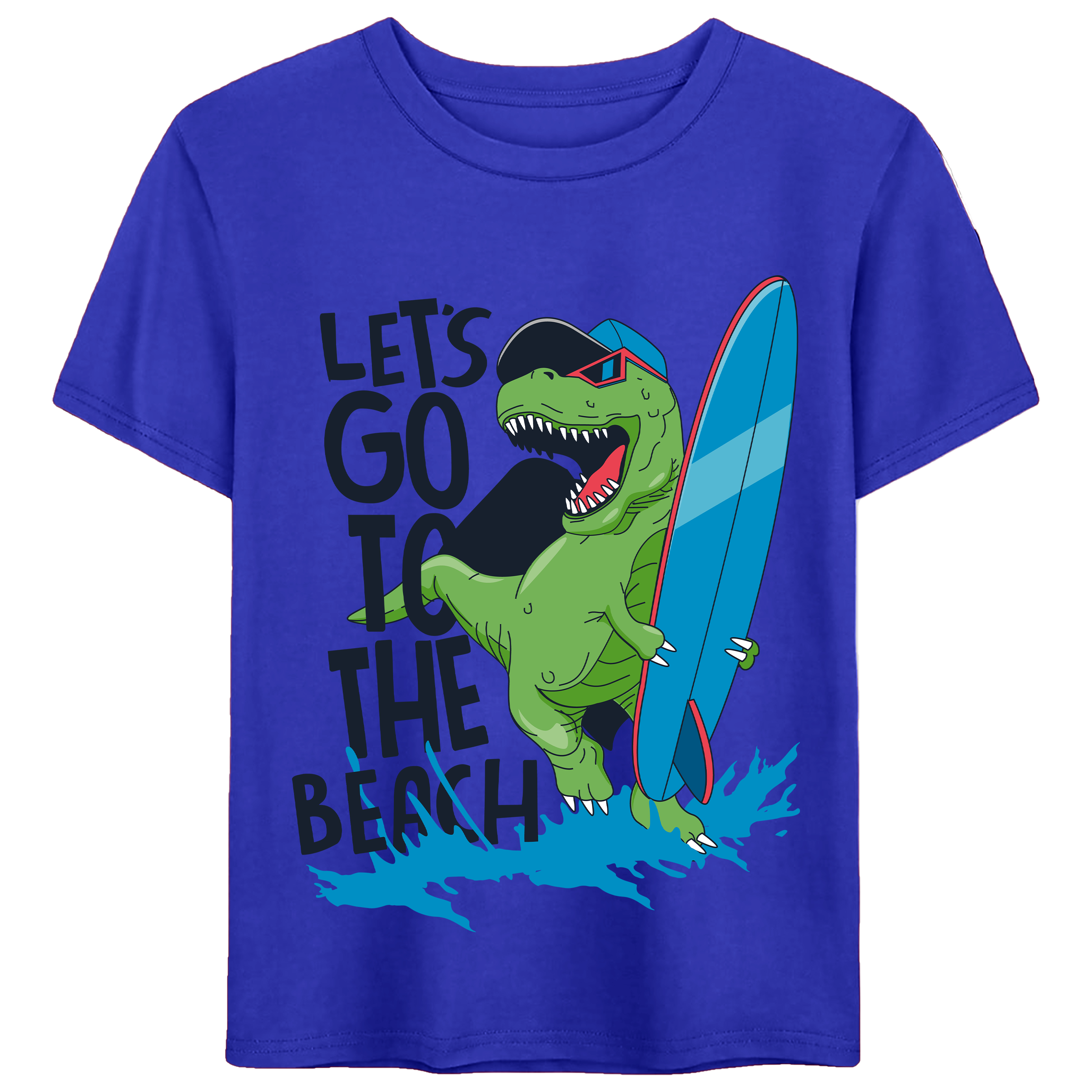 T-Rex Let's Go to the Beach Graphic Tee