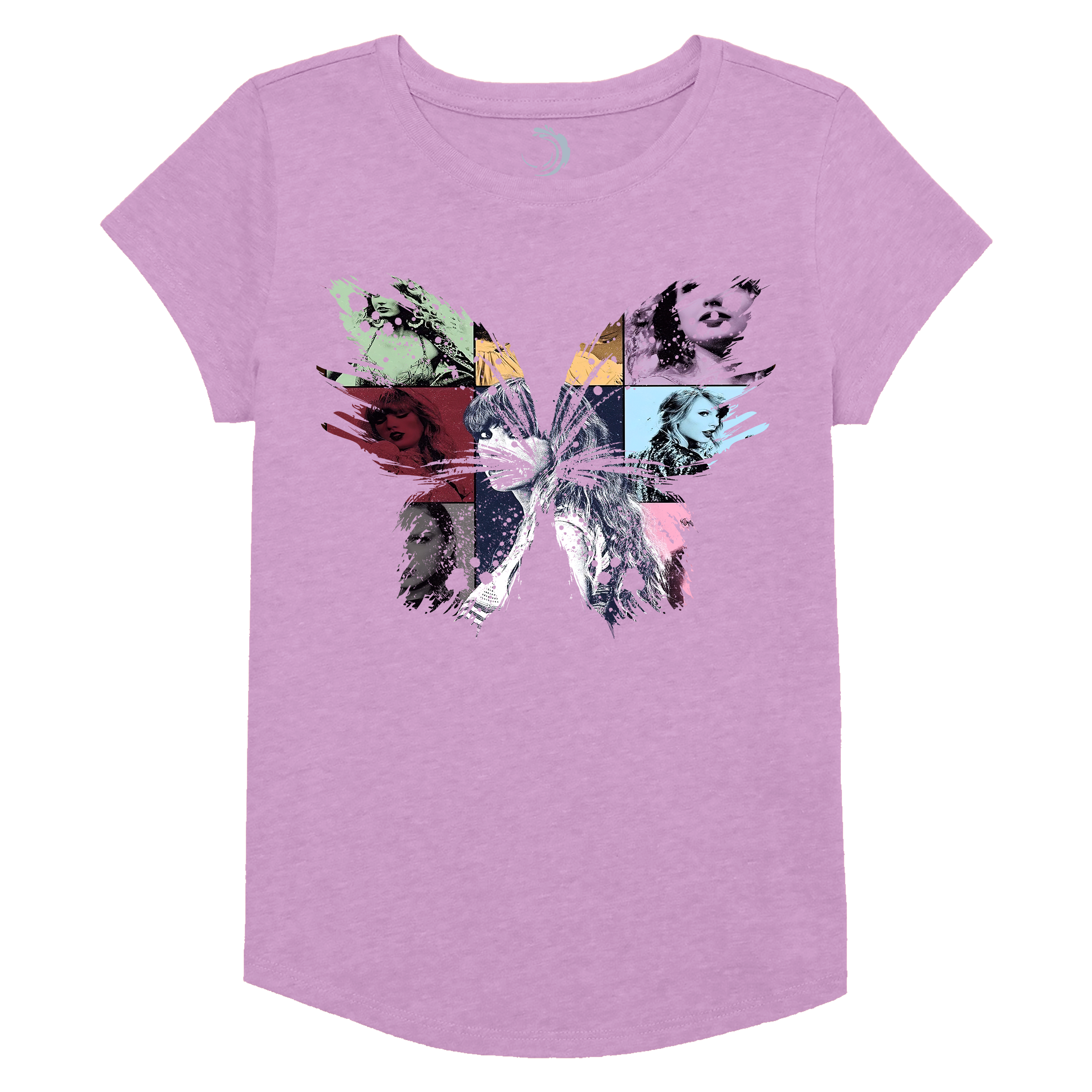 Buy purple Butterfly Lover Girls Short Sleeve T-Shirt