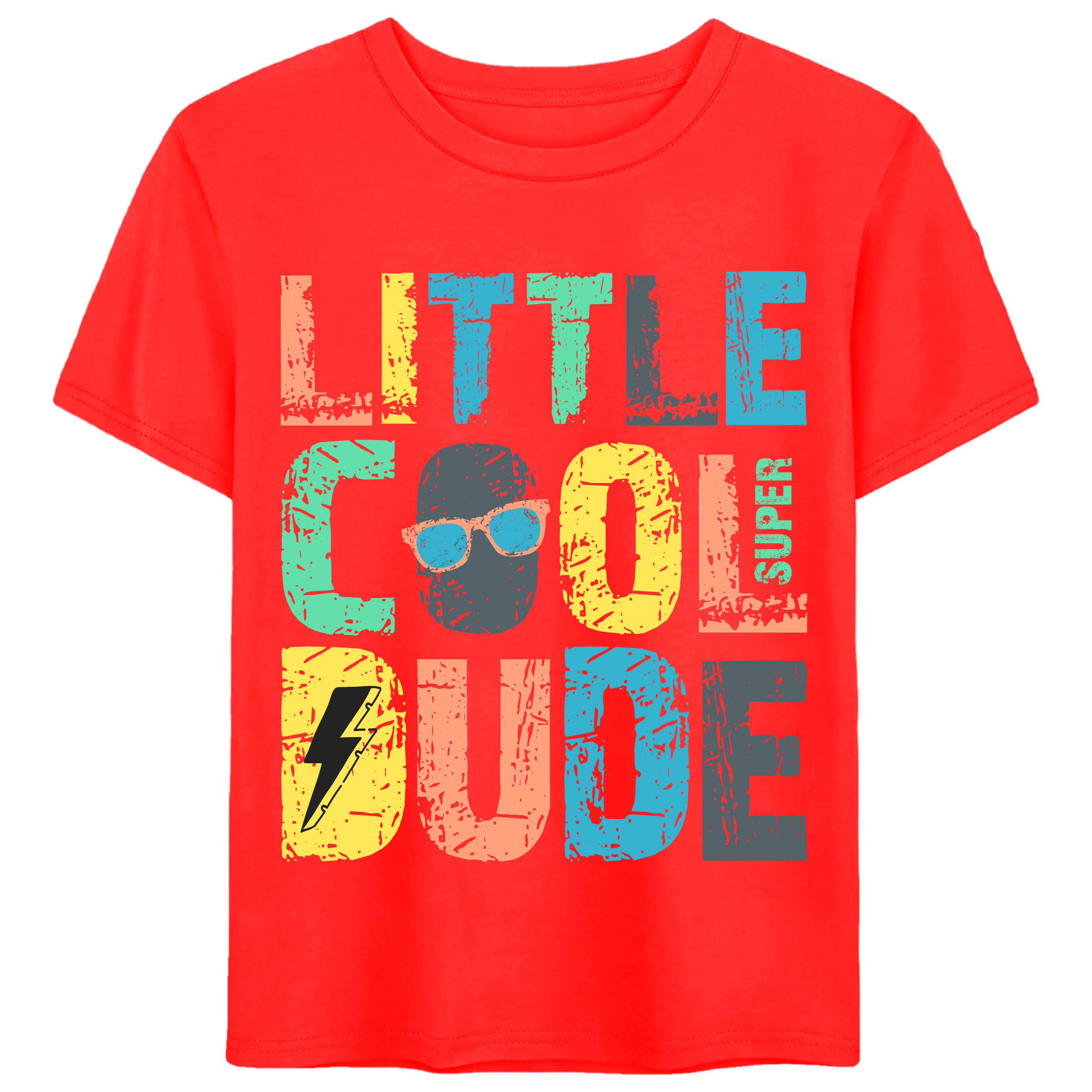 Buy red Little Cool Dude Graphic Tee