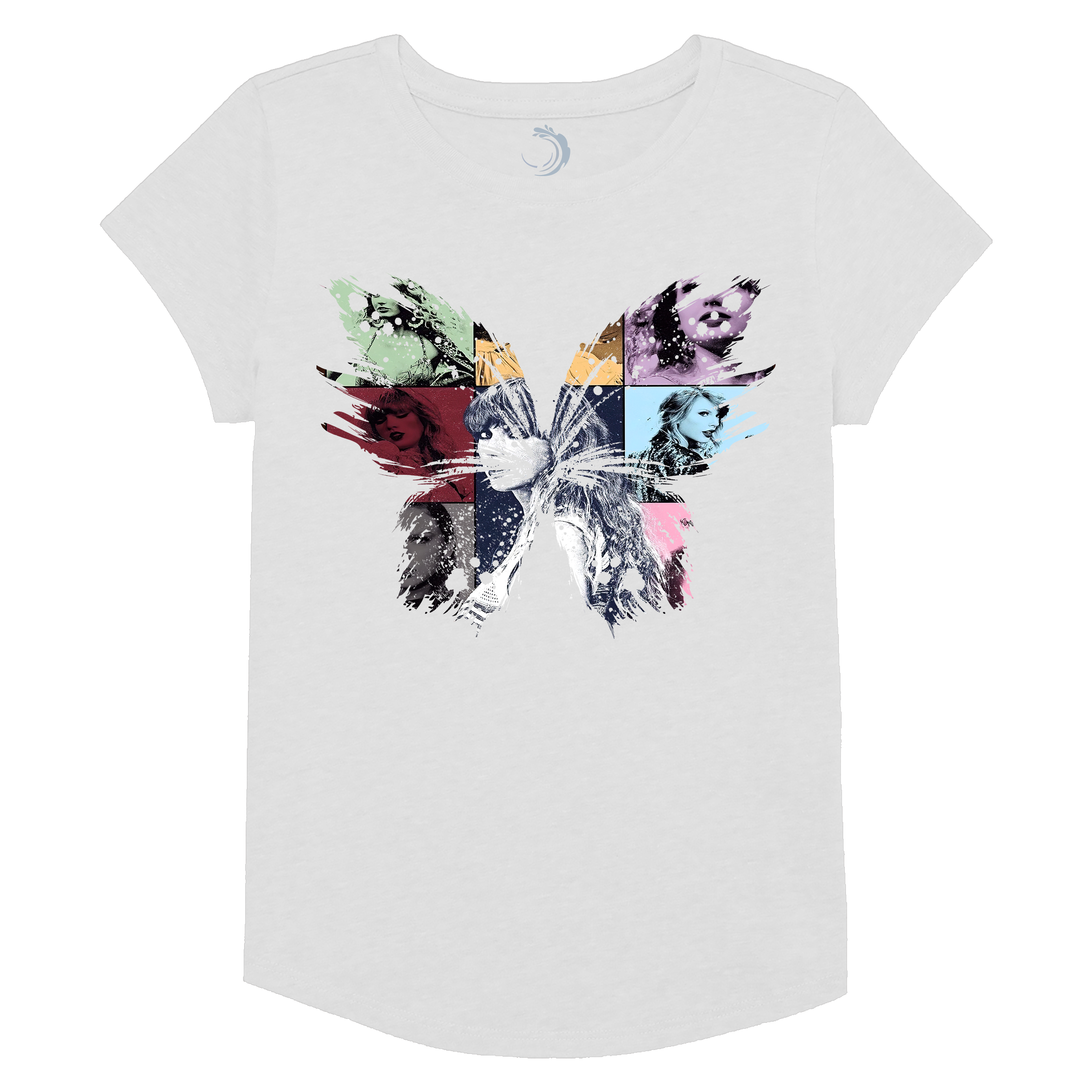 Buy white Butterfly Lover Girls Short Sleeve T-Shirt