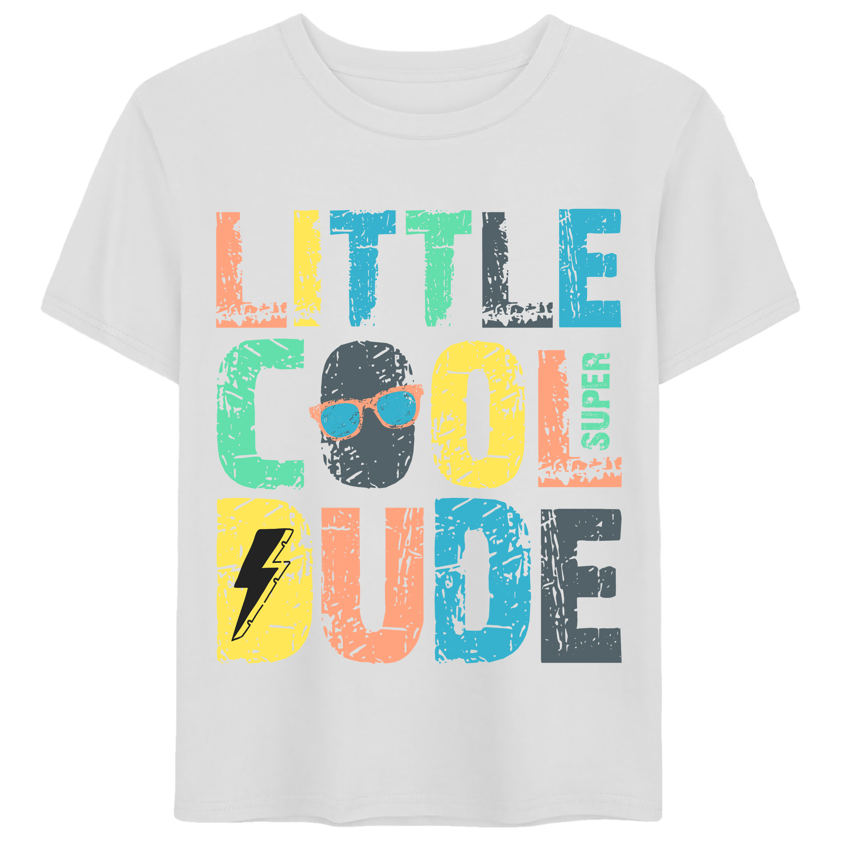 Buy white Little Cool Dude Graphic Tee