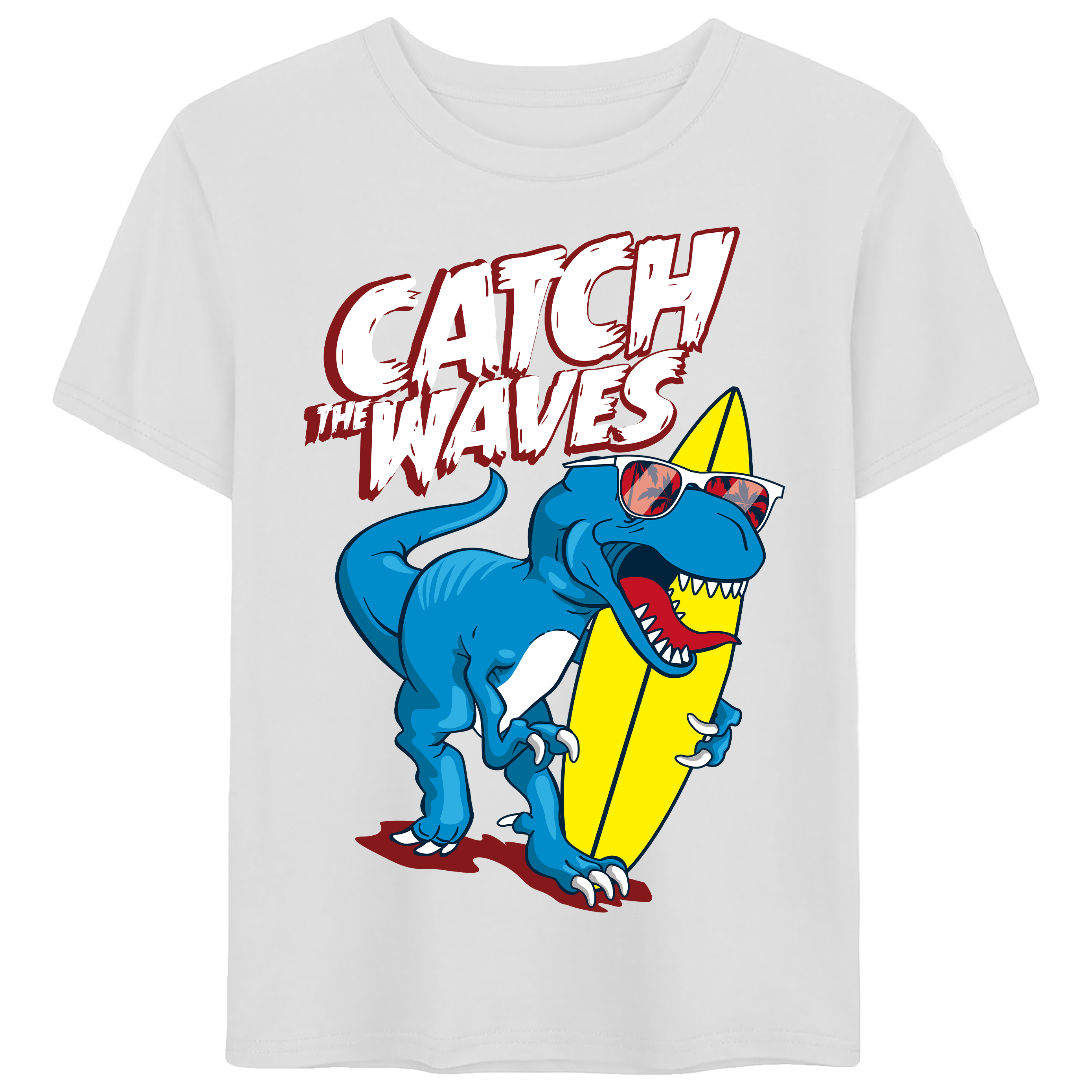 T-Rex Catch the Waves Graphic Tee - 0