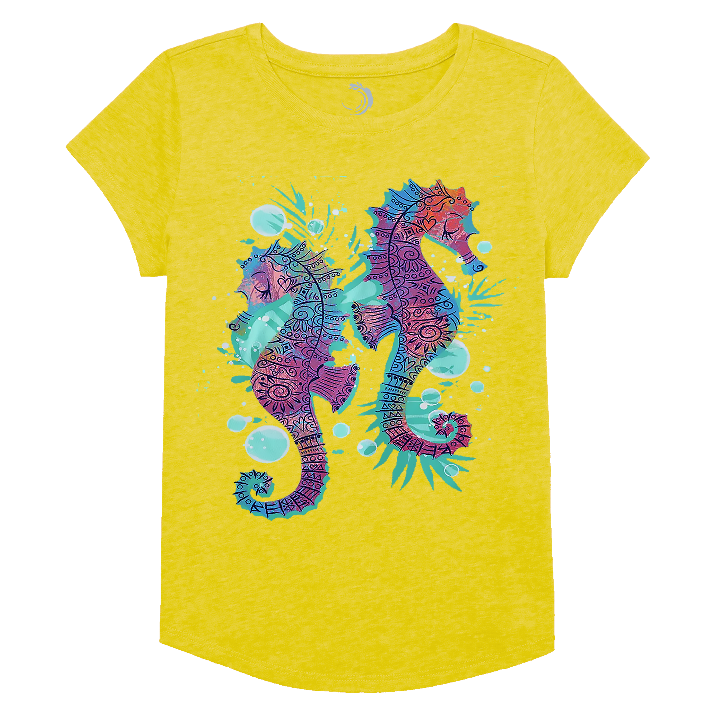 Buy yellow Seahorse Girls Short Sleeve T-Shirt