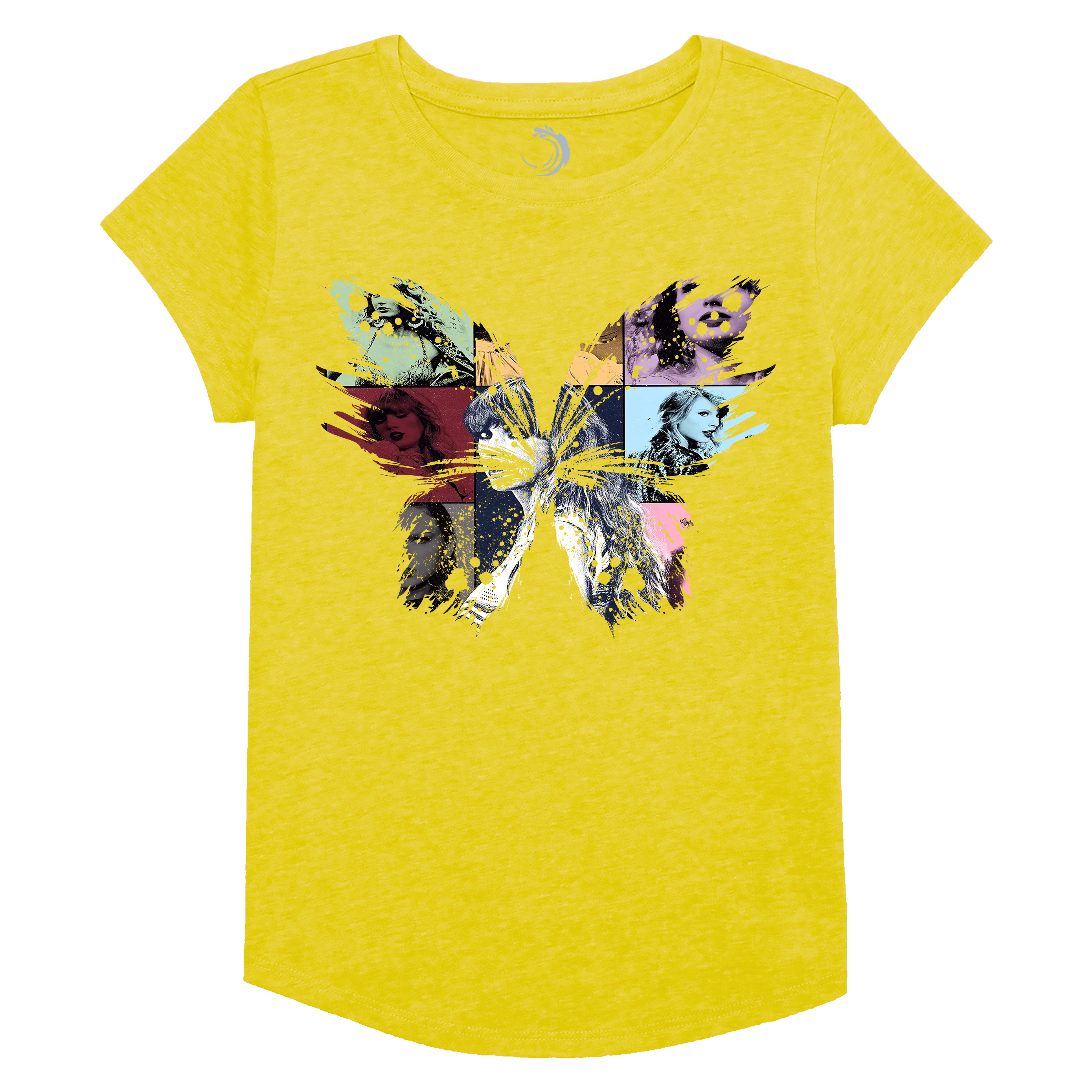 Buy yellow Butterfly Lover Girls Short Sleeve T-Shirt